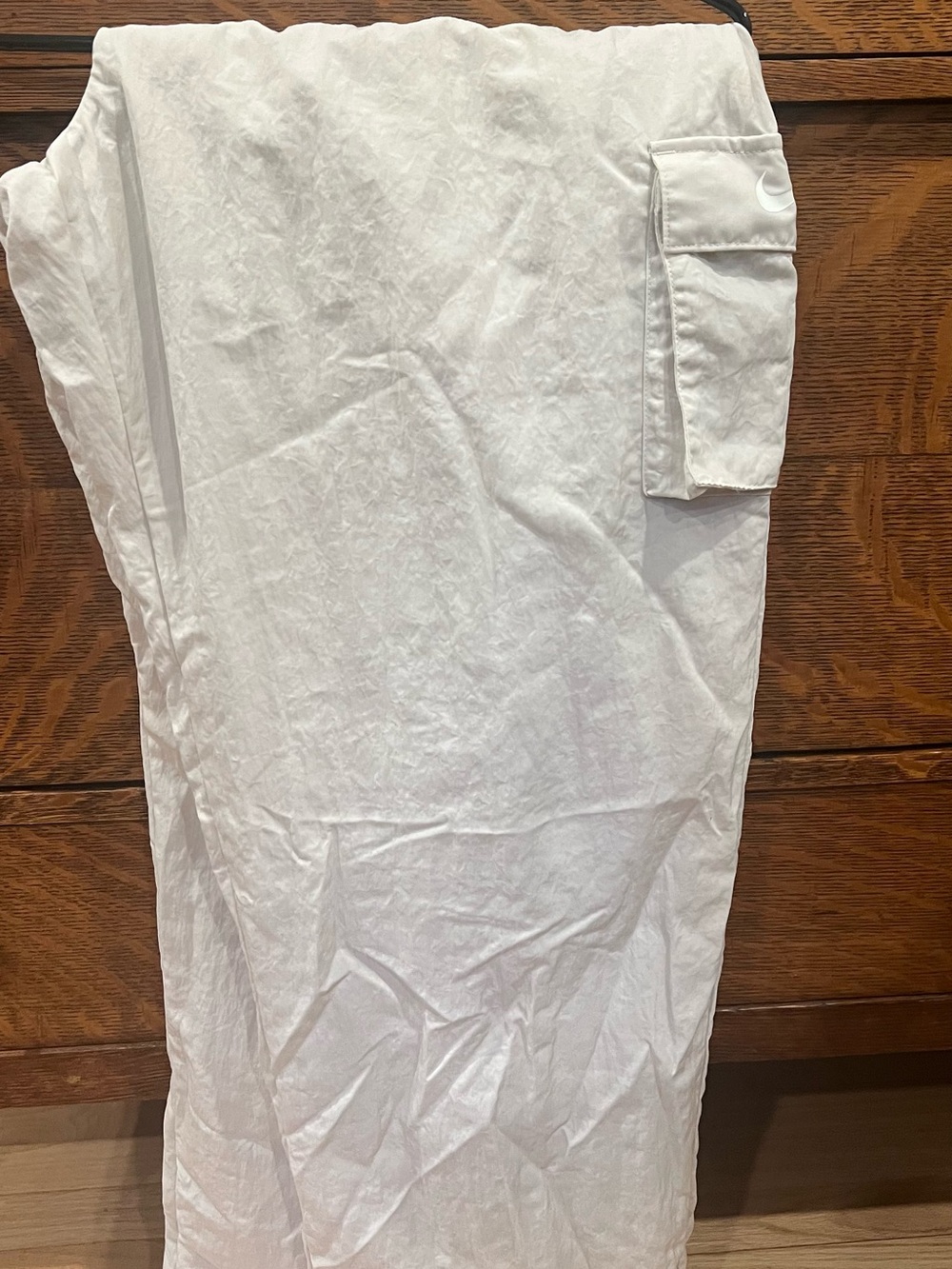 Nike Men's Cream Drawstring Jogger Pants with Black Accents - Picture 3 of 4